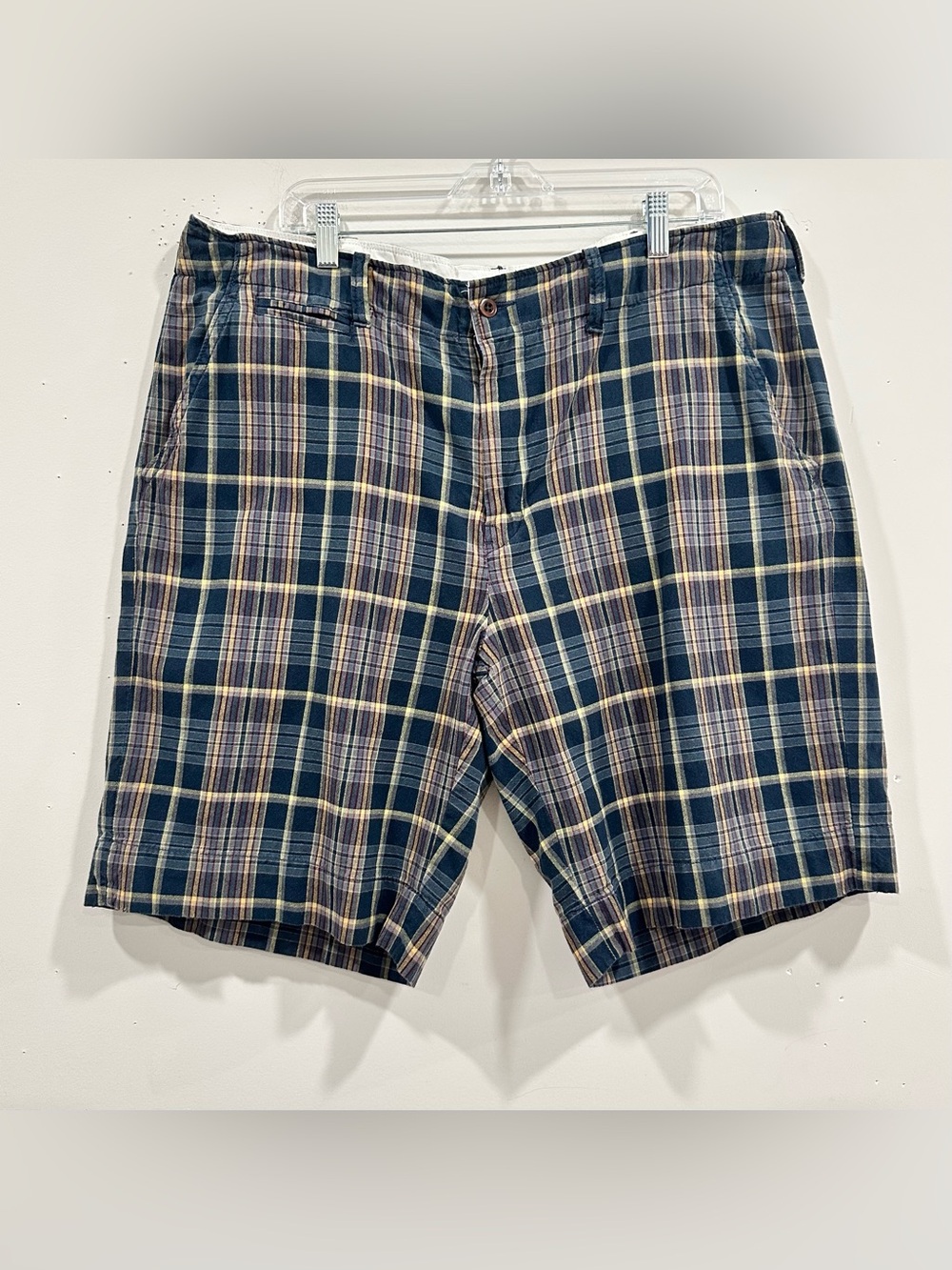Polo by Ralph Lauren Men's Size 38 Madras Plaid Shorts‎ Inseam 10”